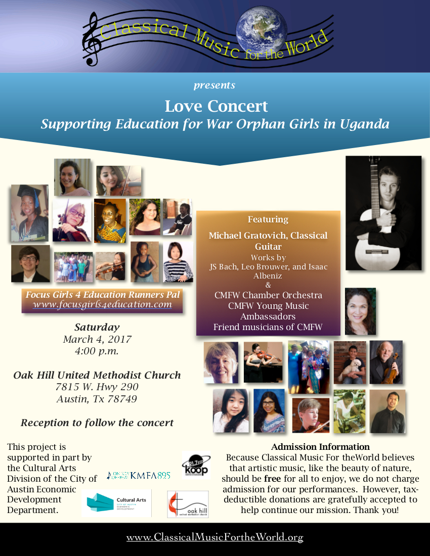 Love Concert 2017 flyer